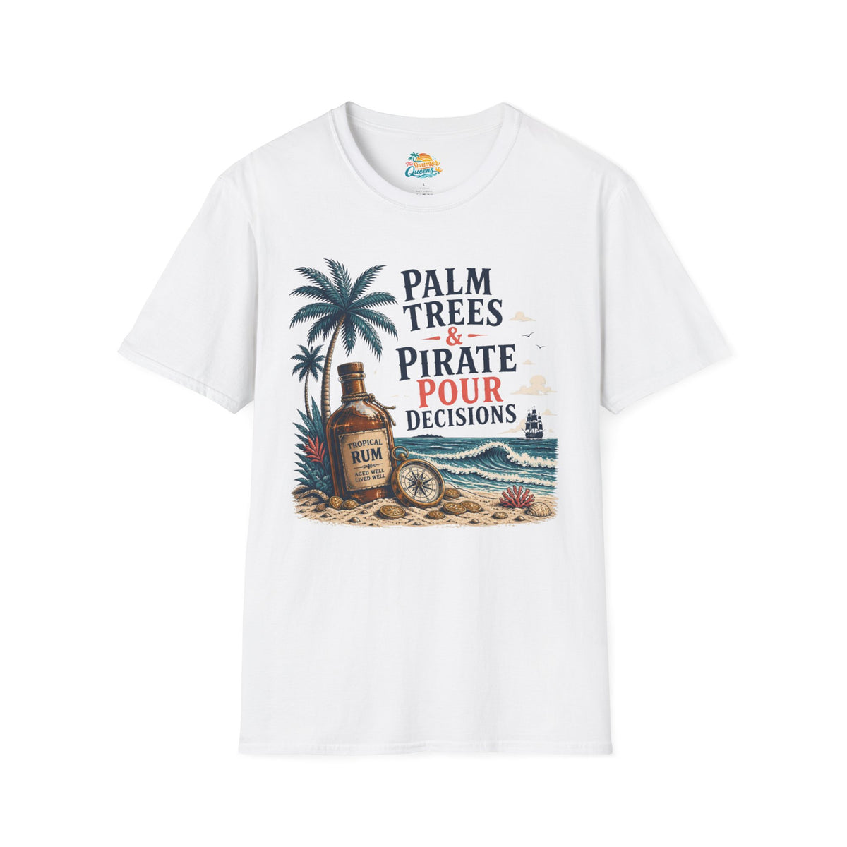 Palm Trees & Pirate Pour Decisions T-Shirt