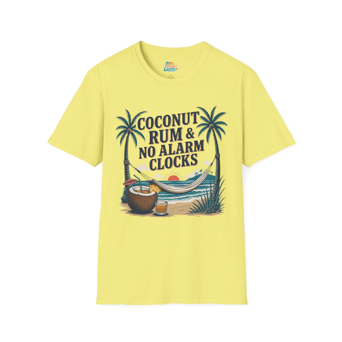 Coconut Rum & No Alarm Clocks T-Shirt