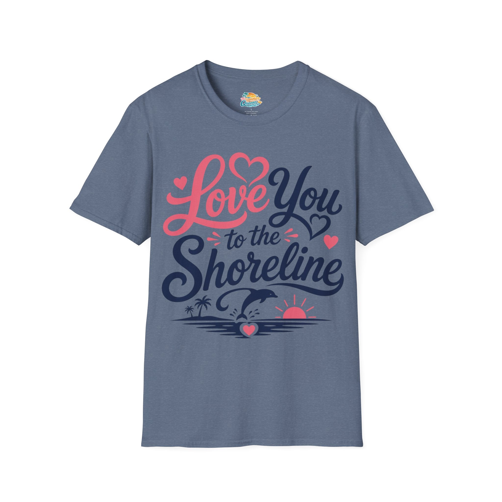 Love You to the Shoreline T-Shirt – Romantic Beach Couple Tee