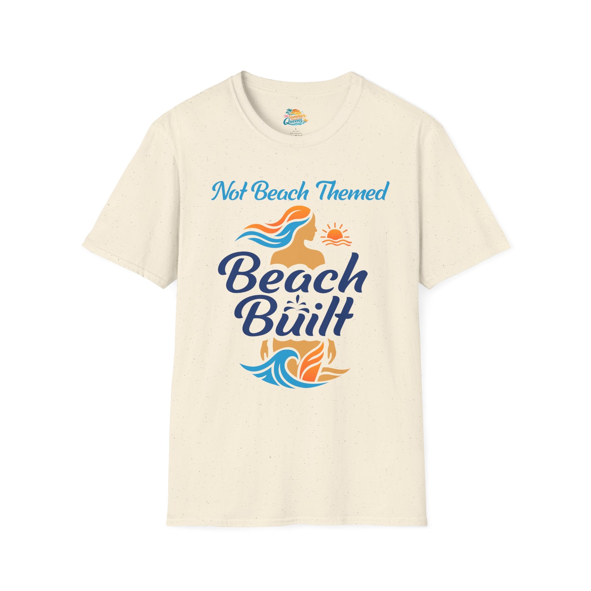 Not Beach Themed, Beach Built T-Shirt — Summer Graphic Tee