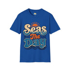 Seas The Day Graphic T-Shirt — Retro Beach Surf Tee