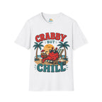 Crabby But Chill T-Shirt — Retro Beach Crab Graphic Tee