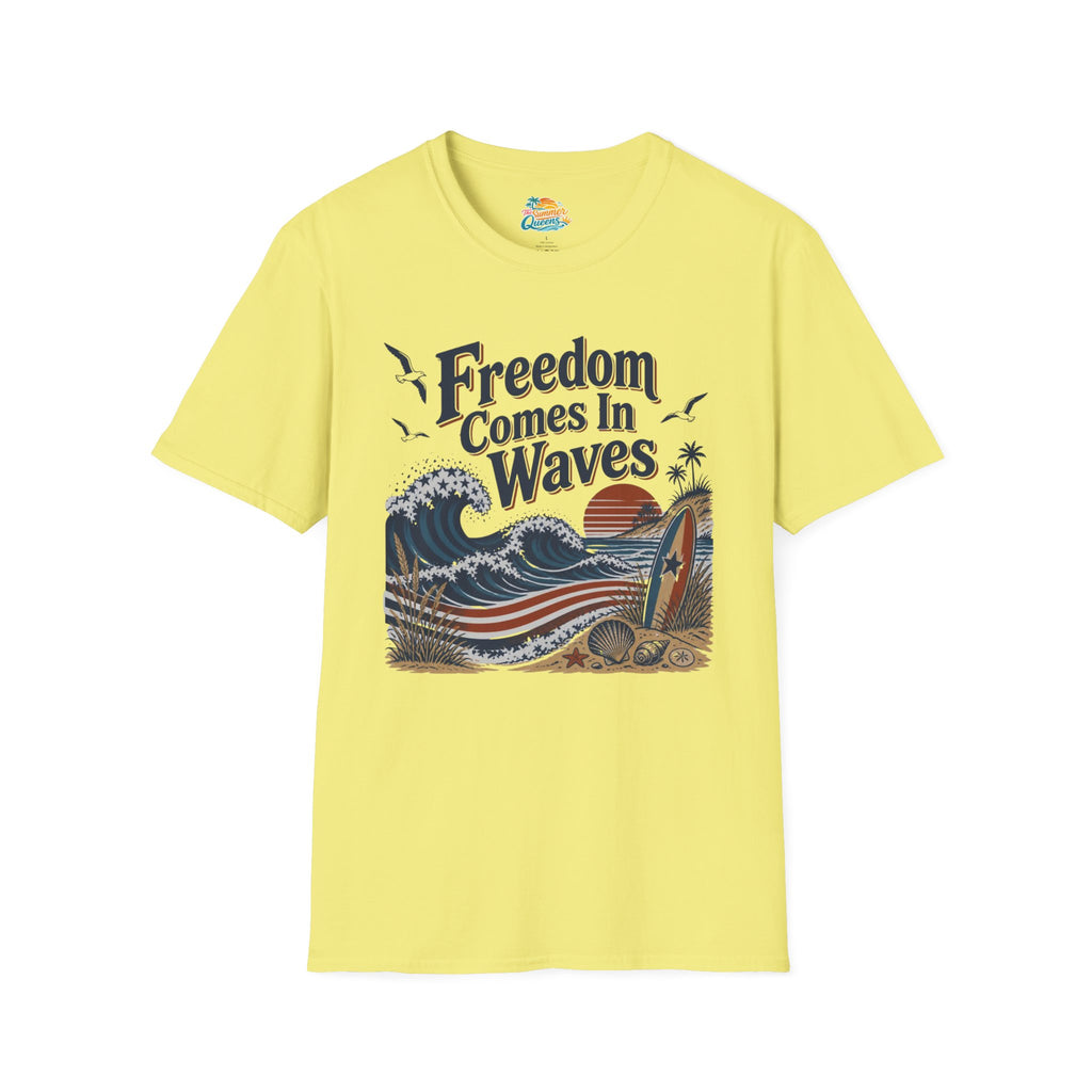 Freedom Comes In Waves T-Shirt