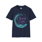 Chasing Calm T-Shirt — Nautical Wave Relaxation Tee