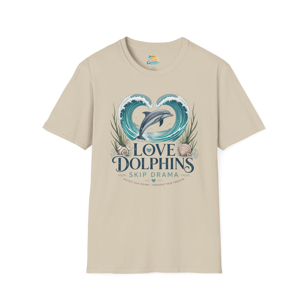 Love Dolphins Skip Dram T-Shirt