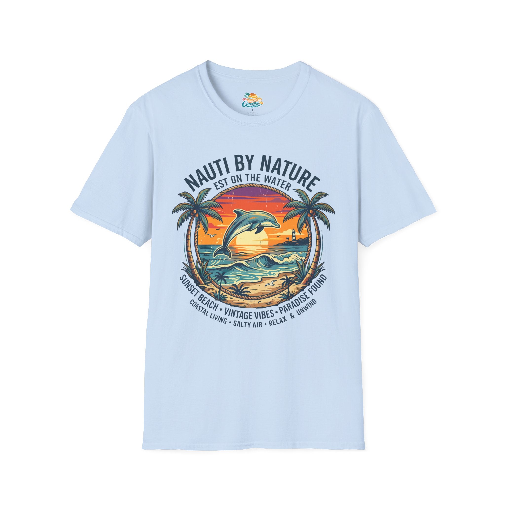 Nauti By Nature EST On The Water - Dolphin Sunset T-Shirt