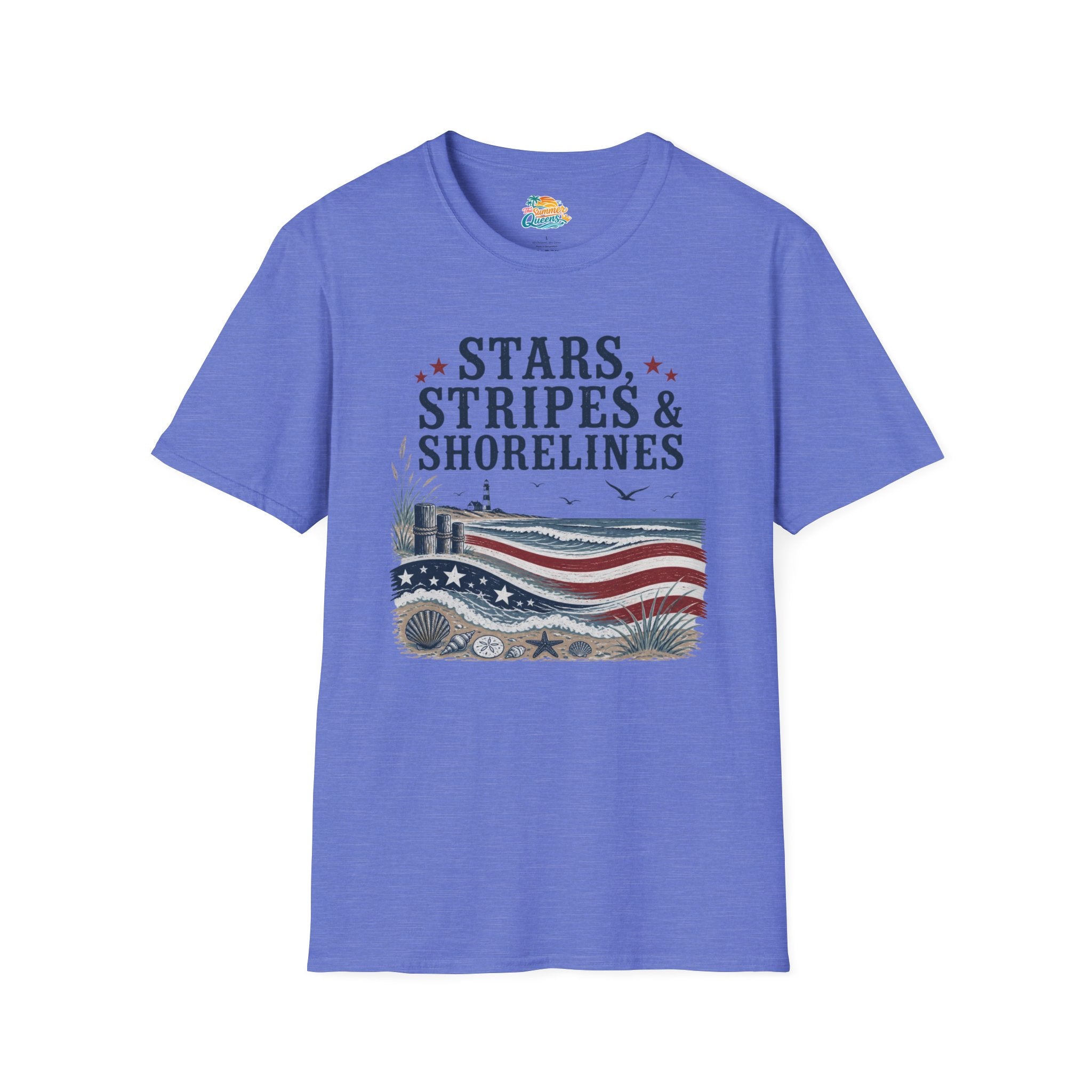 Stars, Stripes & Shorelines US Flag T-Shirt