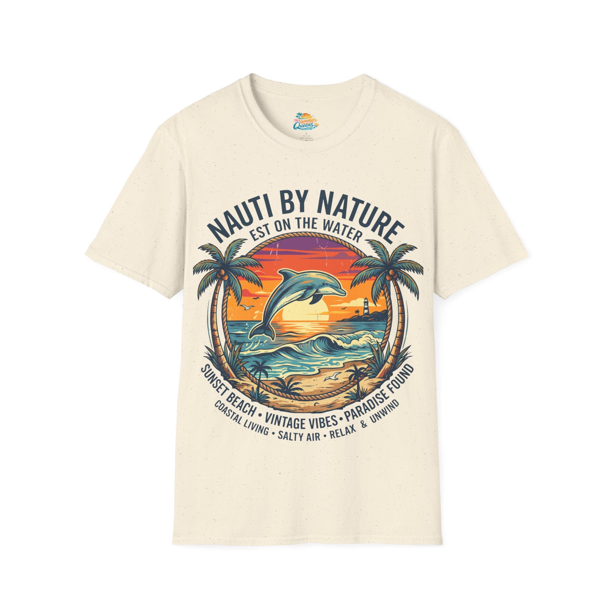 Nauti By Nature EST On The Water - Dolphin Sunset T-Shirt