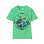 Slow Tides, Good Vibes T-Shirt —  Sea Turtle Coastal Graphic Tee