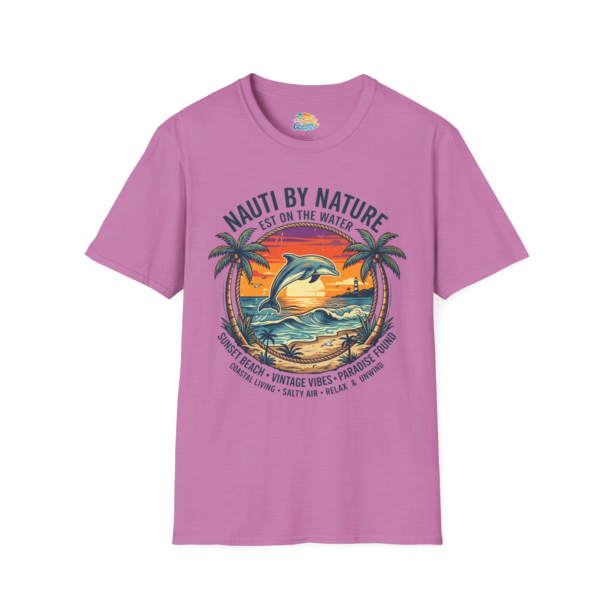 Nauti By Nature EST On The Water - Dolphin Sunset T-Shirt