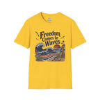 Freedom Comes In Waves T-Shirt