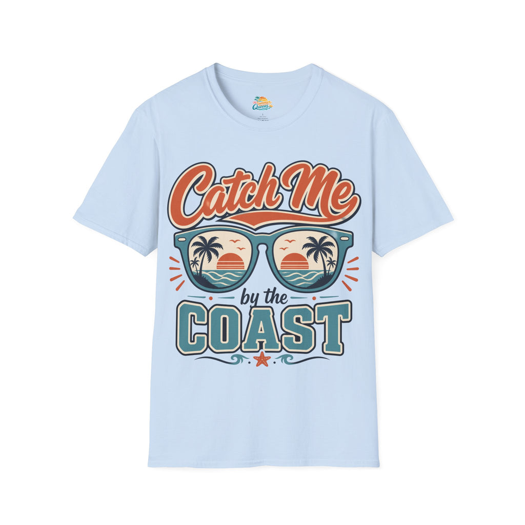 Catch Me by the Coast T-Shirt — Retro Sunglasses Beach Graphic Tee