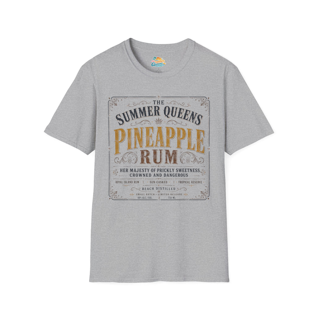 The Summer Queens Pineapple Rum Label T-Shirt