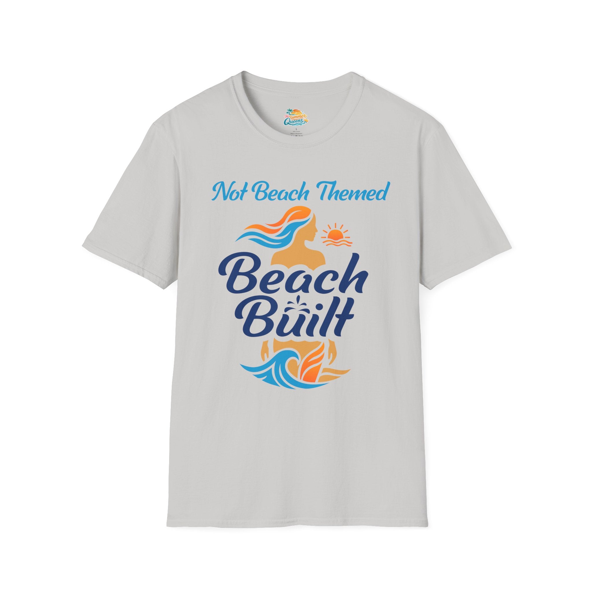 Not Beach Themed, Beach Built T-Shirt — Summer Graphic Tee