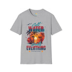 Salt Water Heals Everything T-Shirt - Sunset Palm Tree Beach Tee
