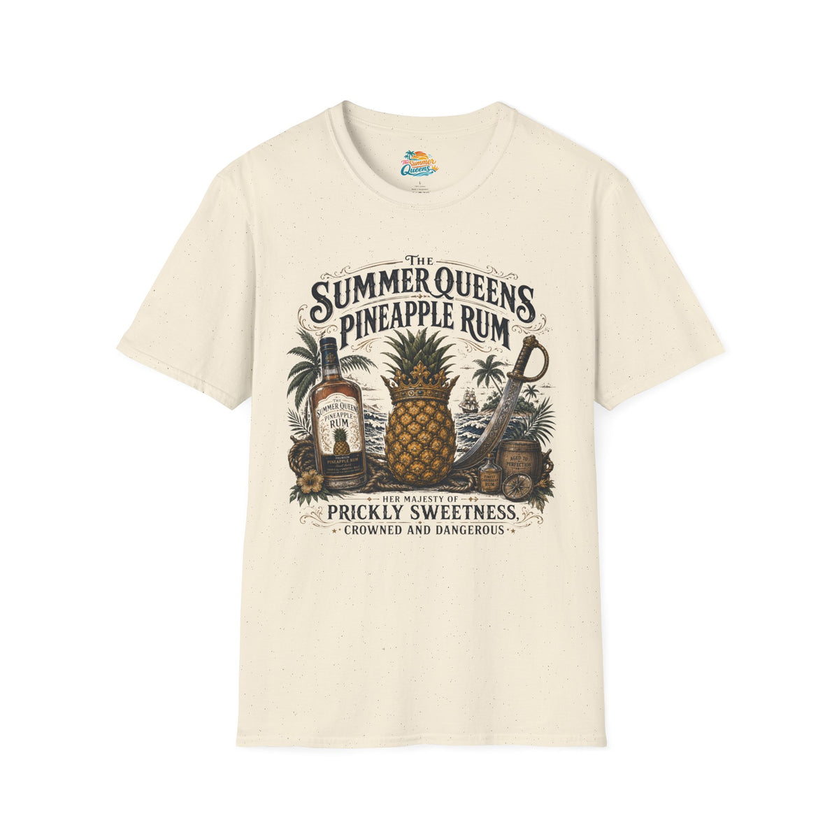The Summer Queens Pineapple Rum Bottle T-Shirt