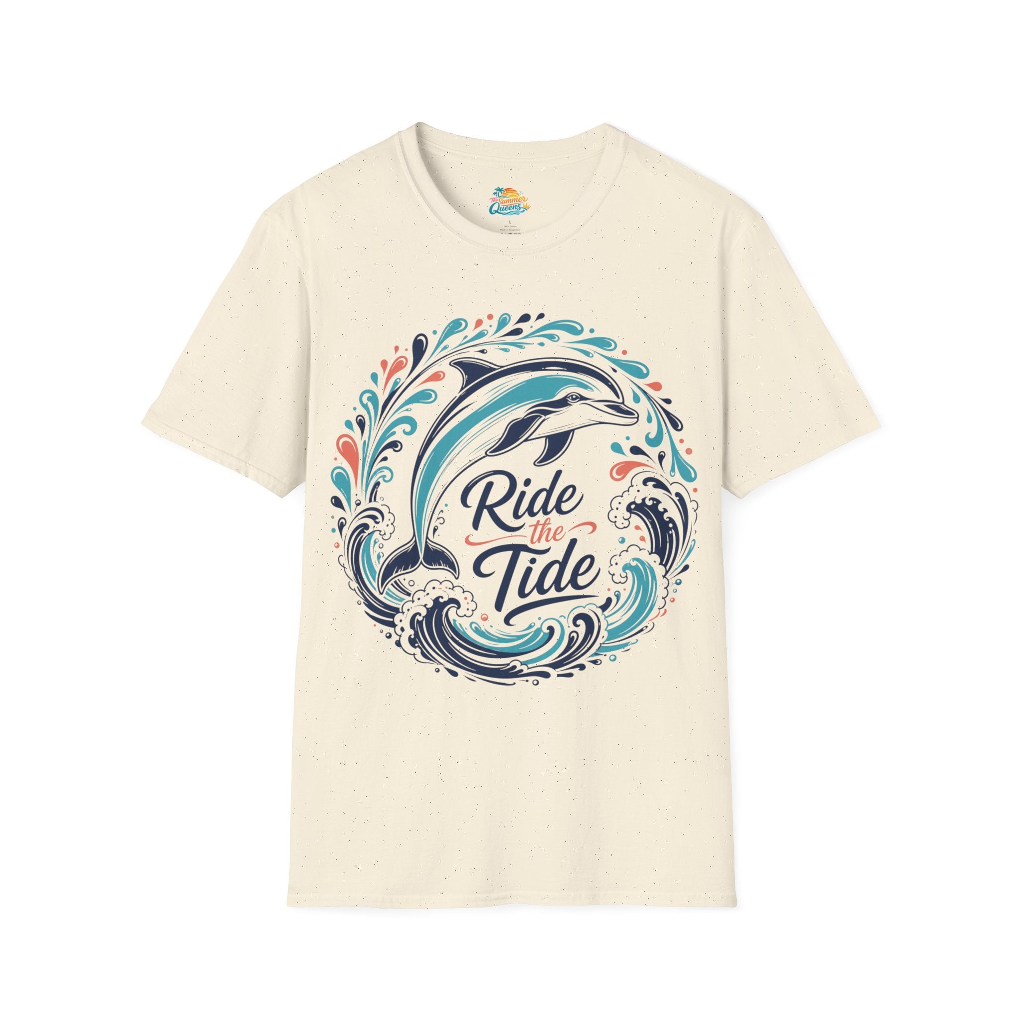Ride the Tide Dolphin Wave T-Shirt