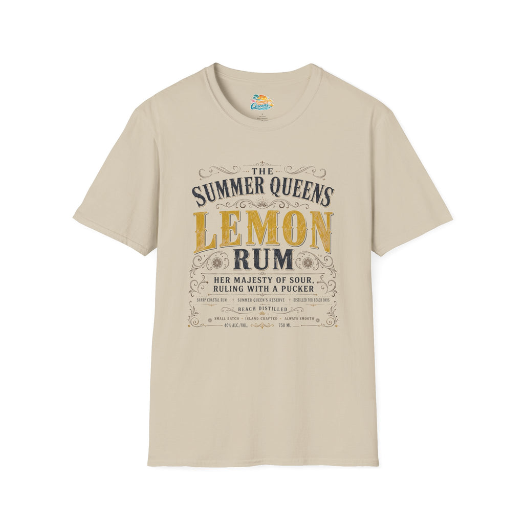 The Summer Queens Lemon Rum Label T-Shirt