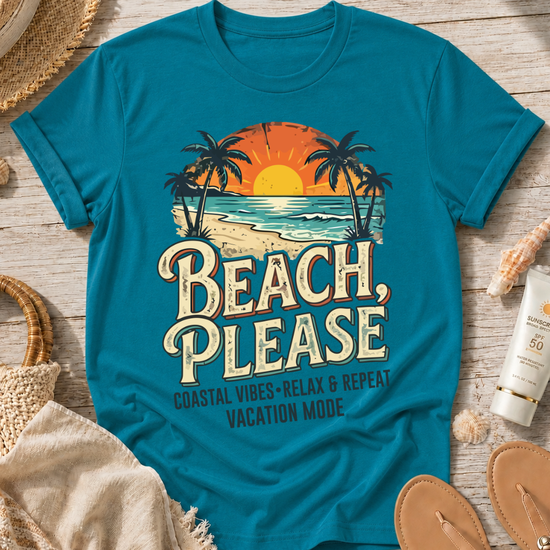 Beach Please Coastal T-Shirt