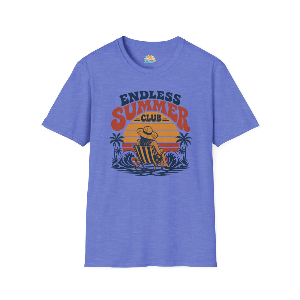 Endless Summer Club T-Shirt — Vintage Beach Sunset Graphic