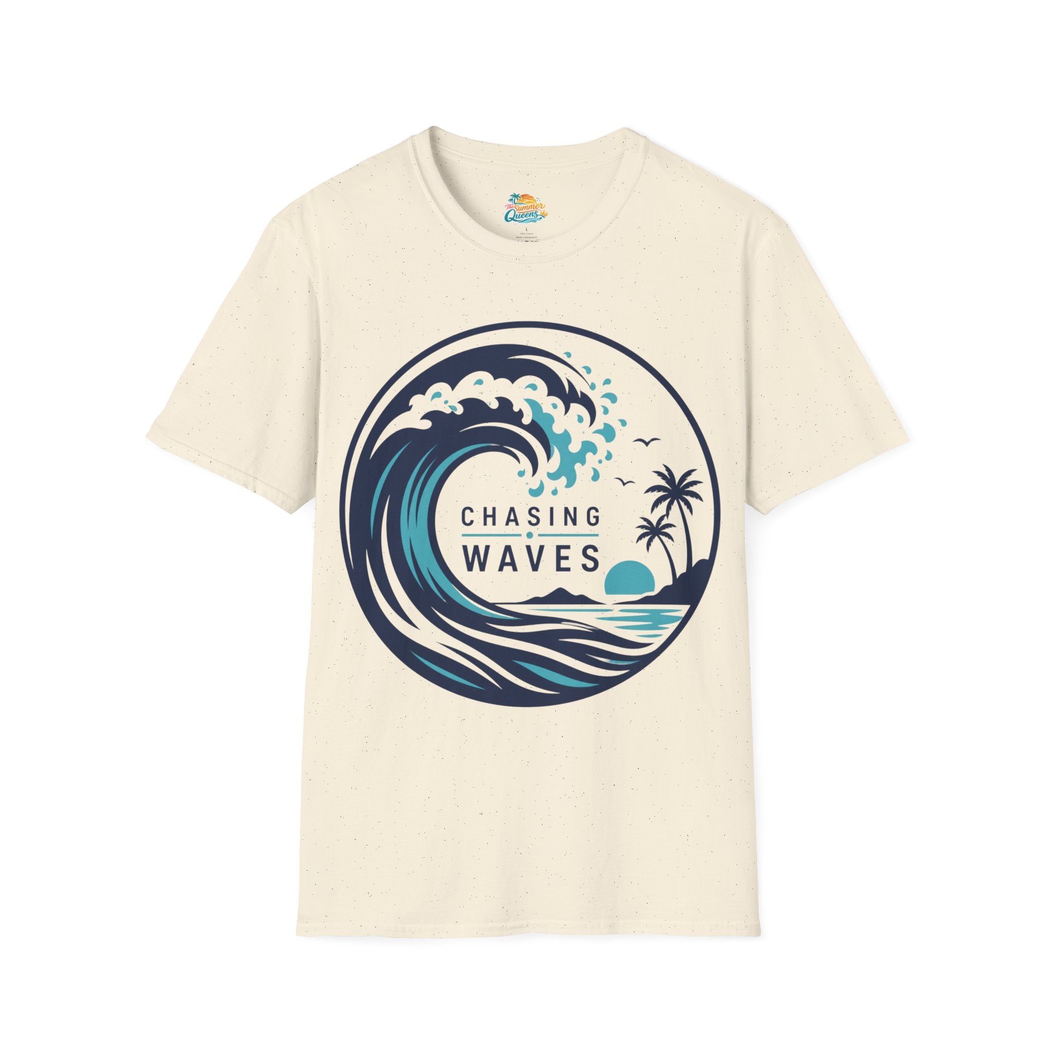 Chasing Waves Graphic T-Shirt — Surf Beach Wave Tee