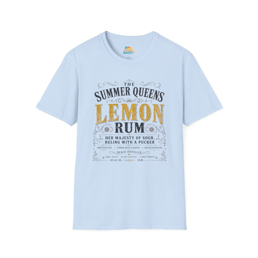 The Summer Queens Lemon Rum Label T-Shirt