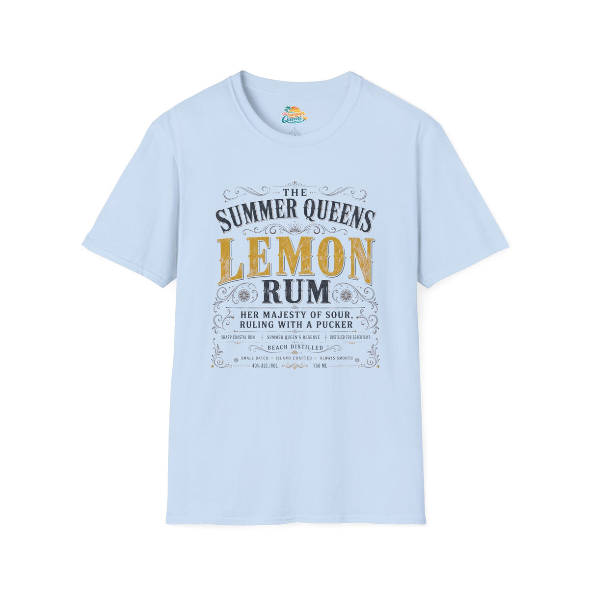 The Summer Queens Lemon Rum Label T-Shirt