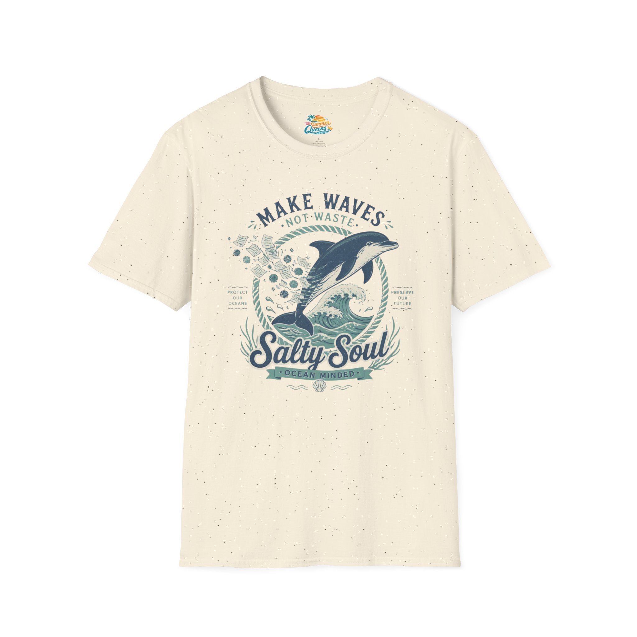 Make Waves Not Waste Dolphin T-Shirt