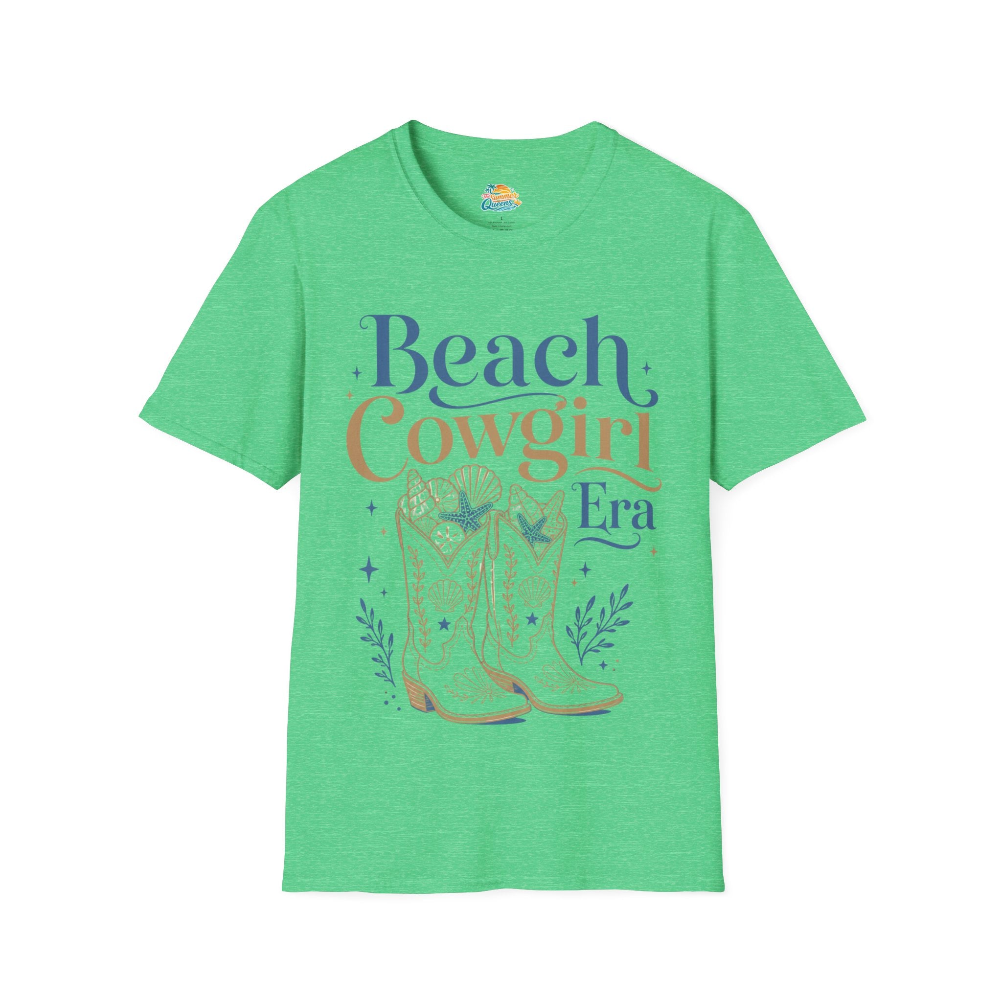 Beach Cowgirl Era T-Shirt — Coastal Western Boots Graphic Tee
