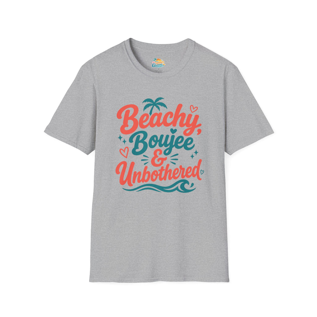 Beachy, Boujee & Unbothered T-Shirt — Tropical Summer Graphic Tee