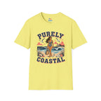 Purely Coastal Queen T‑Shirt — Vintage Beach Swim Graphic