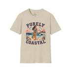Purely Coastal Queen T‑Shirt — Vintage Beach Swim Graphic