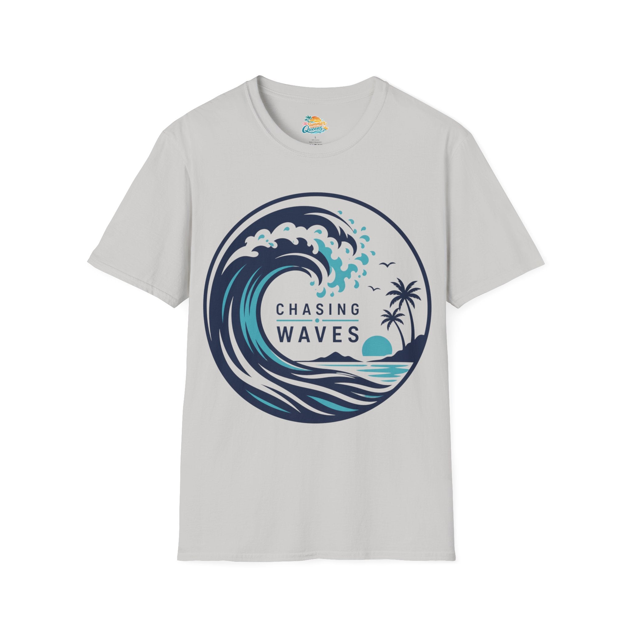 Chasing Waves Graphic T-Shirt — Surf Beach Wave Tee