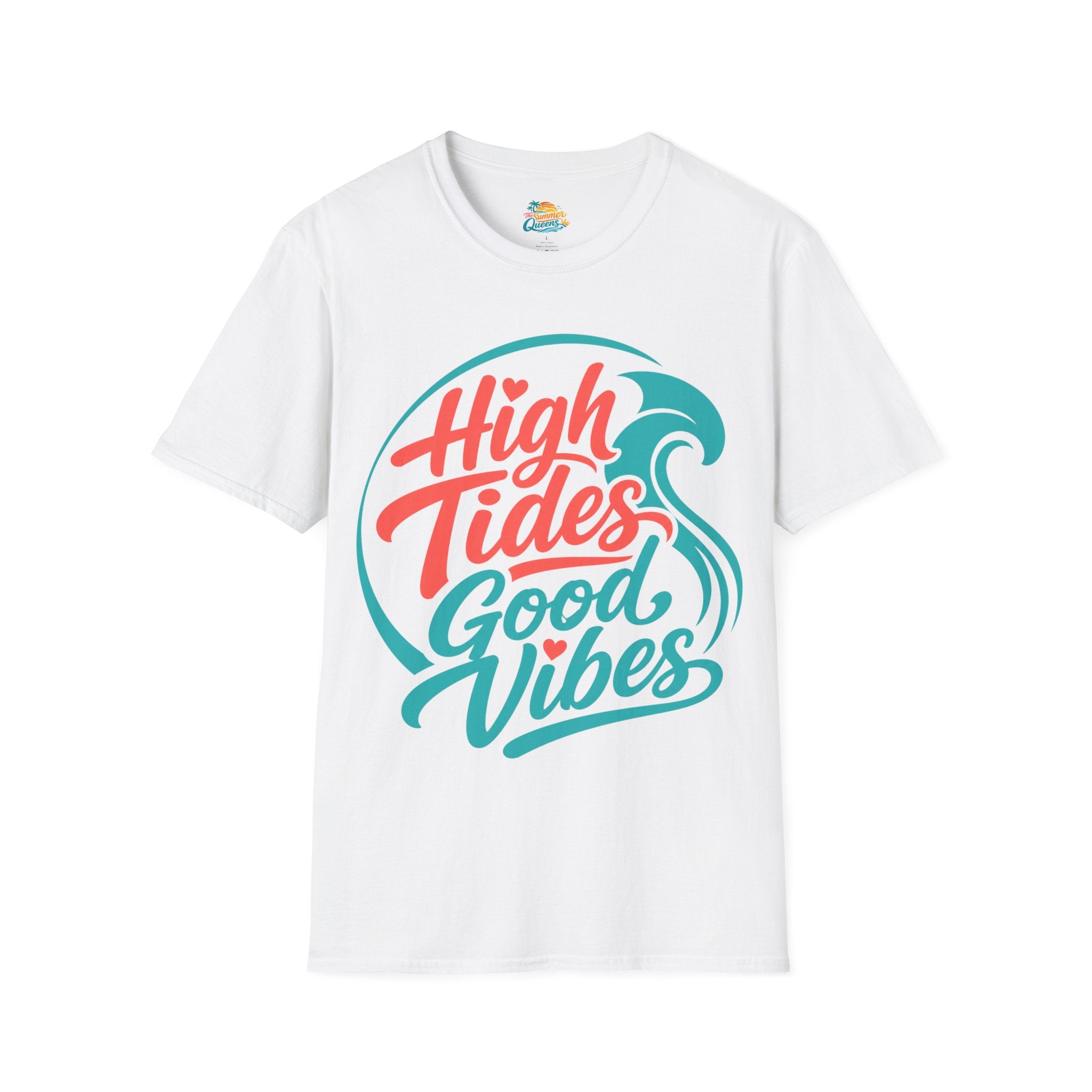 High Tides Good Vibes T-Shirt  -Beach Lifestyle Graphic Tee