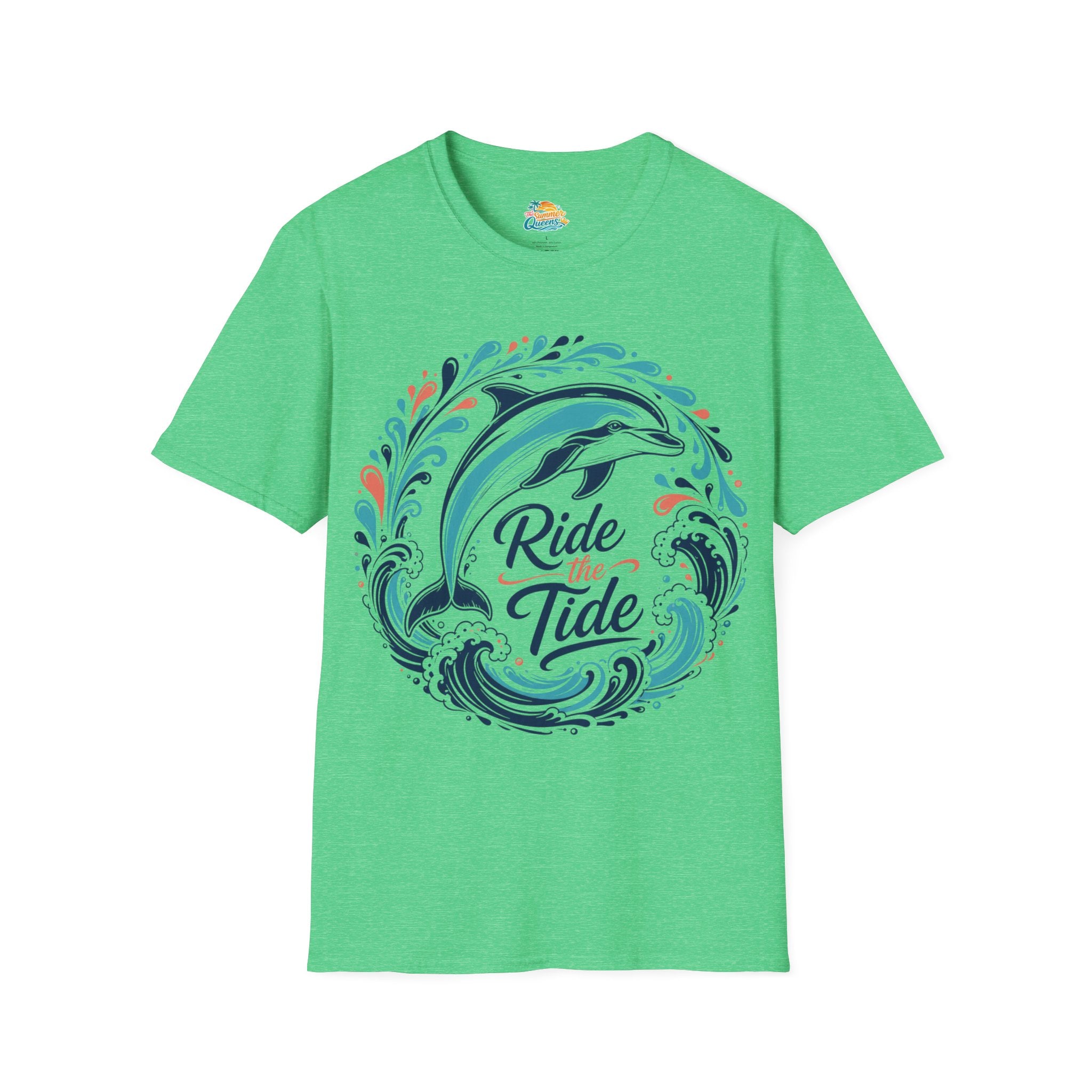 Ride the Tide Dolphin Wave T-Shirt