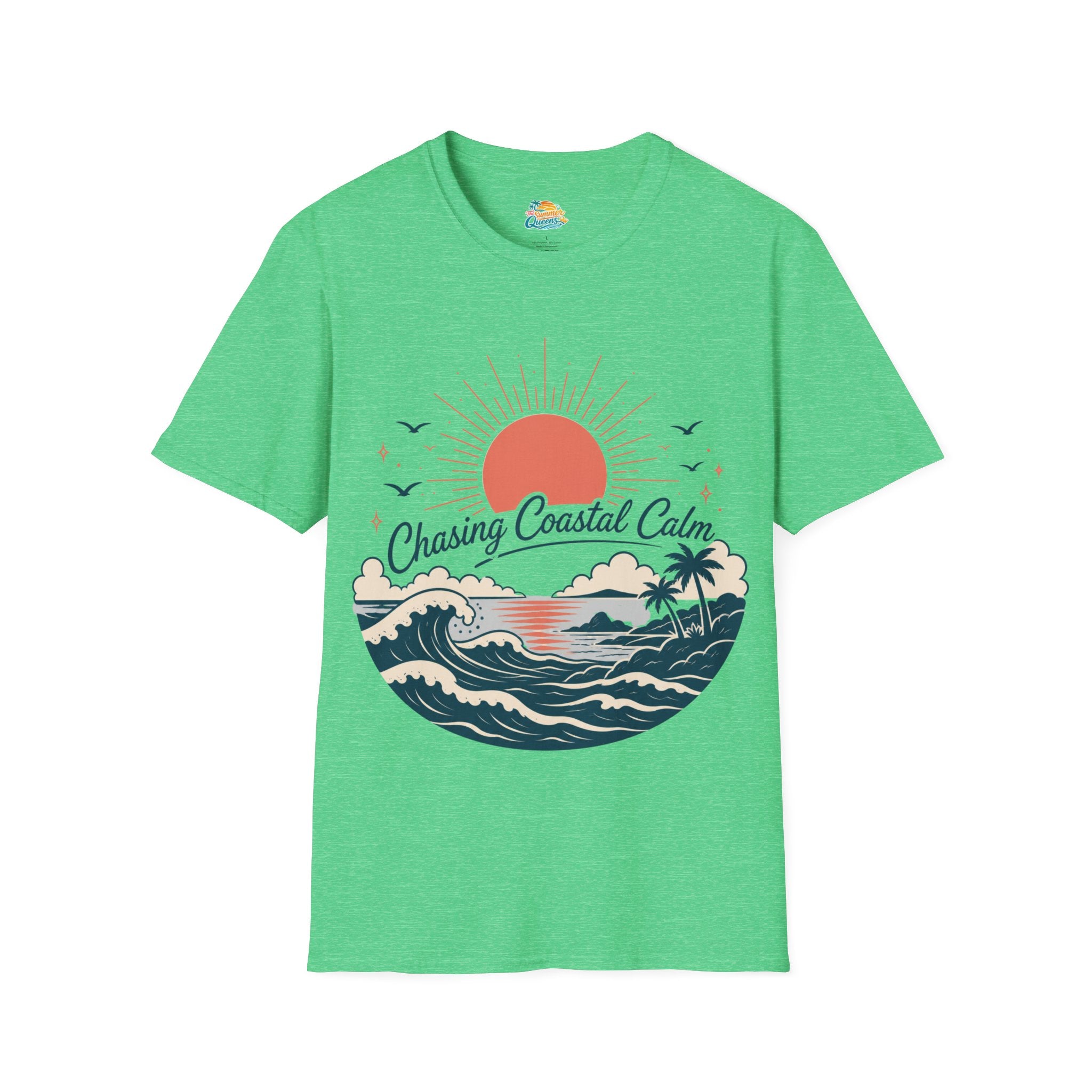 Chasing Coastal Calm Sunset Surf T-Shirt
