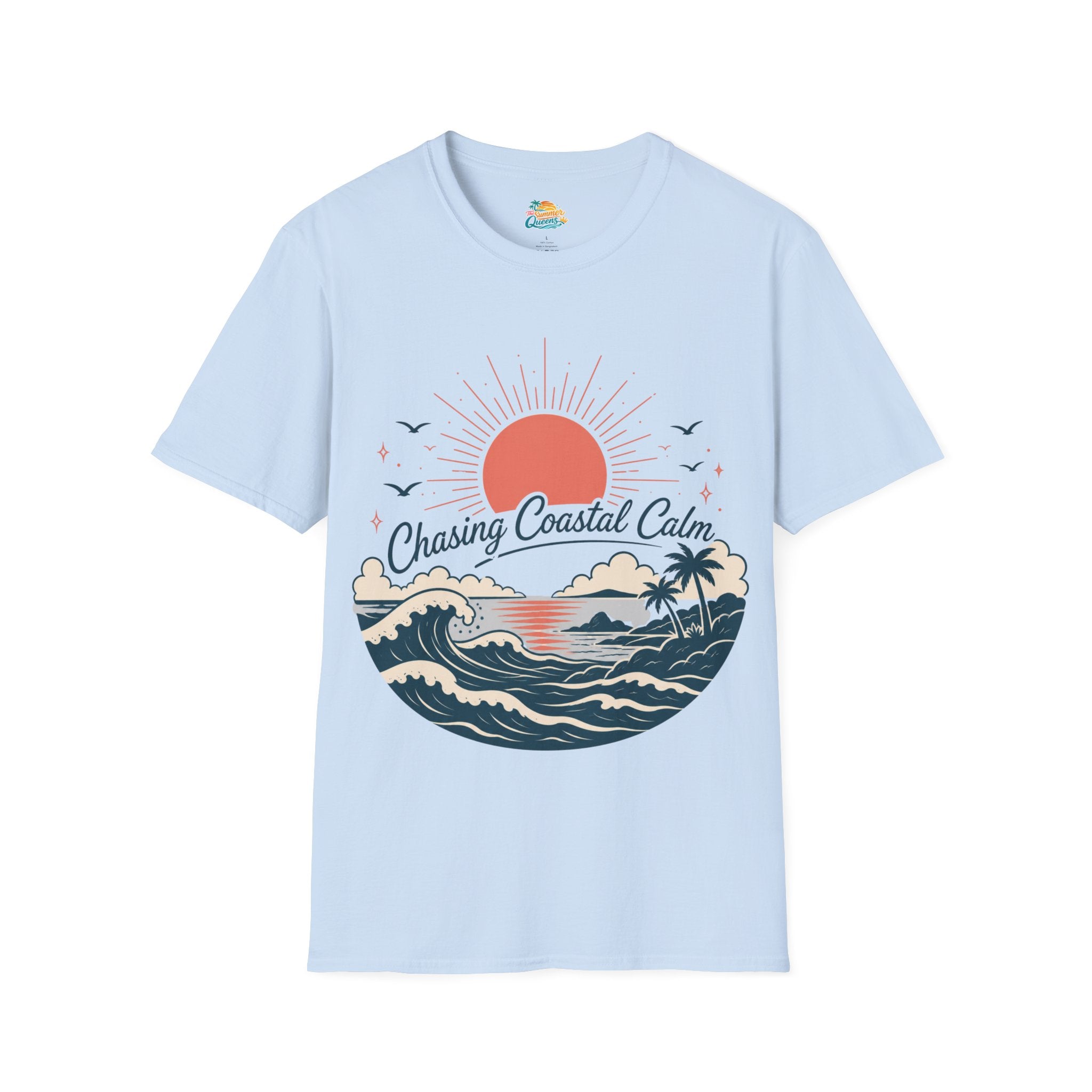 Chasing Coastal Calm Sunset Surf T-Shirt