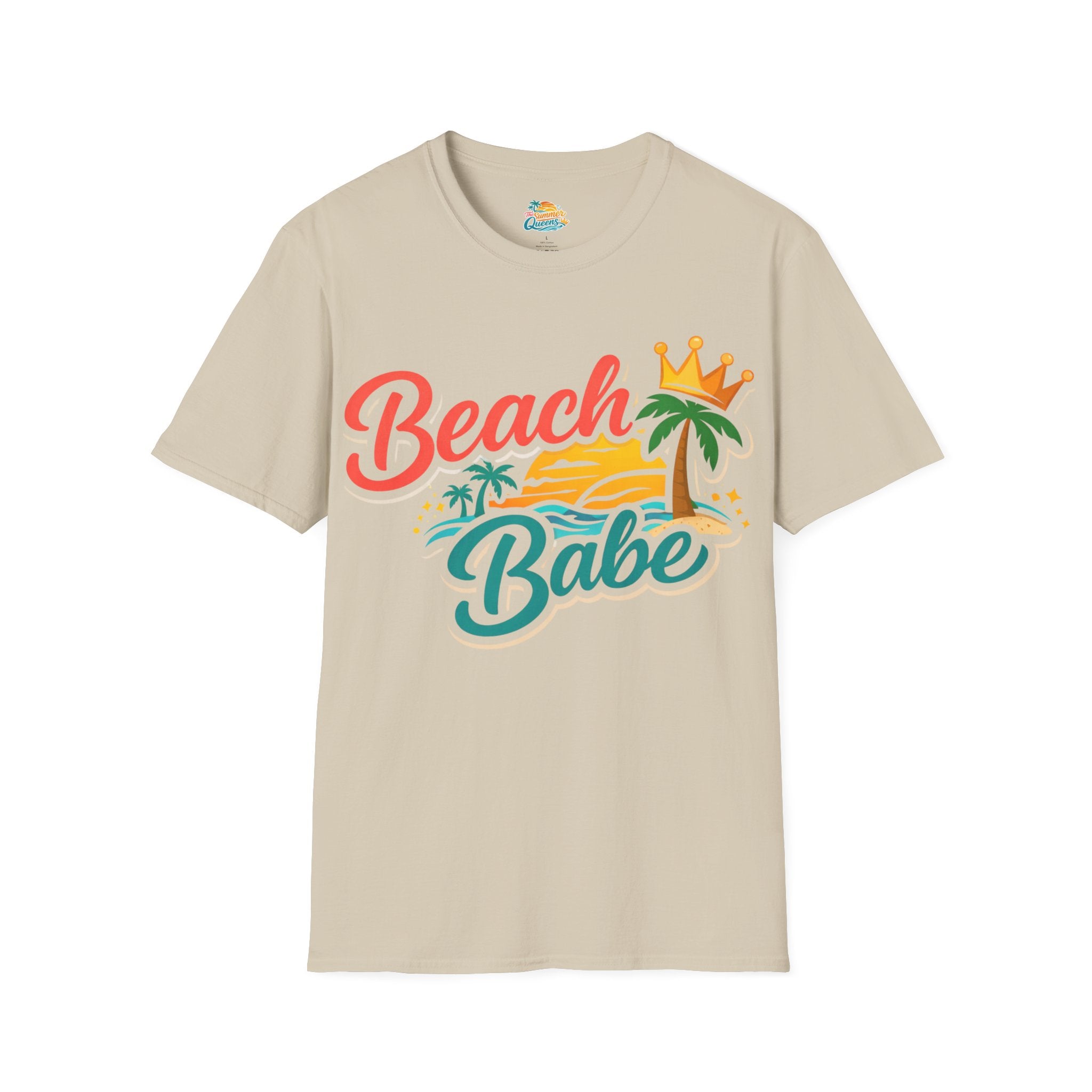 Beach Babe T-Shirt — Tropical Palm Sunset Graphic Tee
