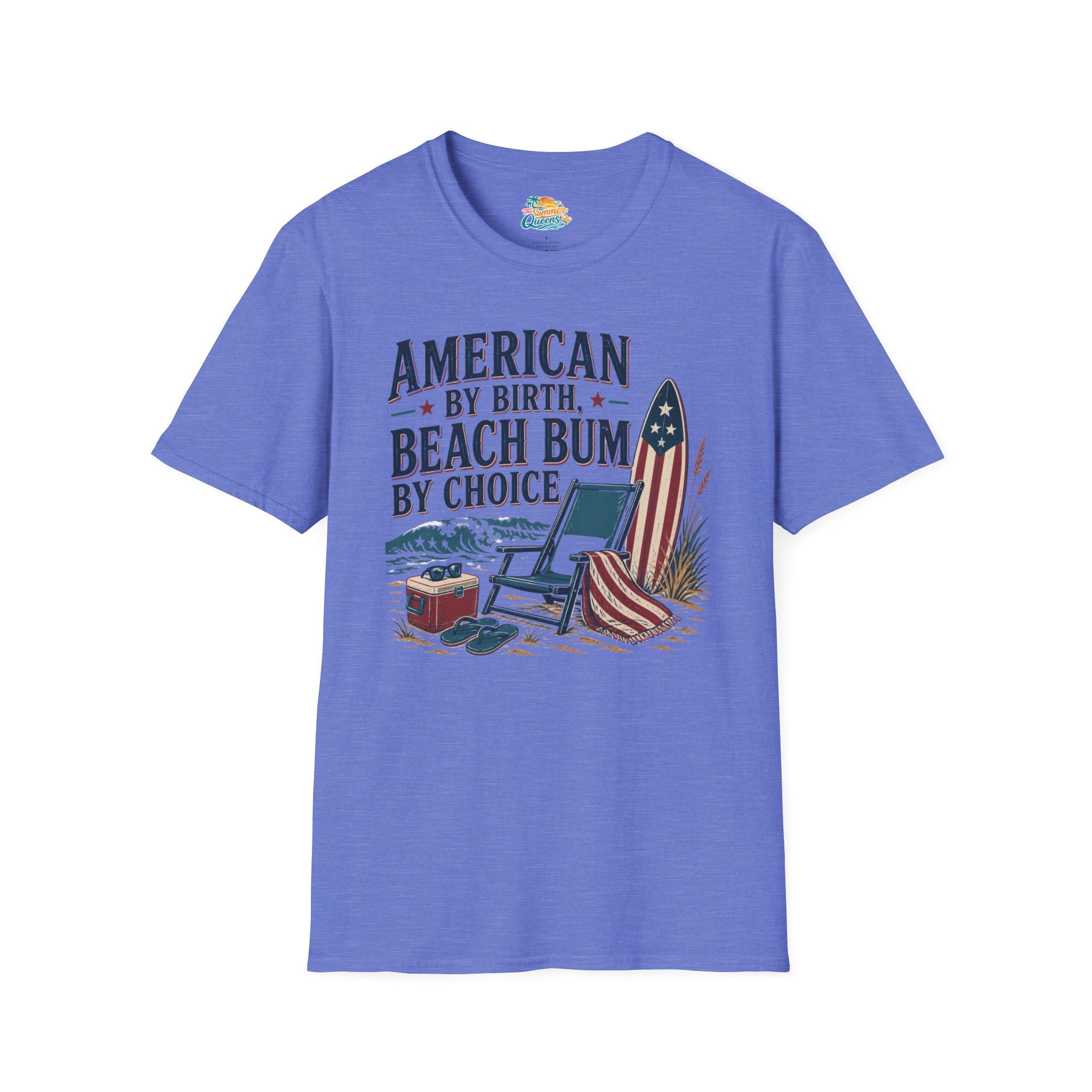 American by Birth, Beach Bum by Choice T-Shirt