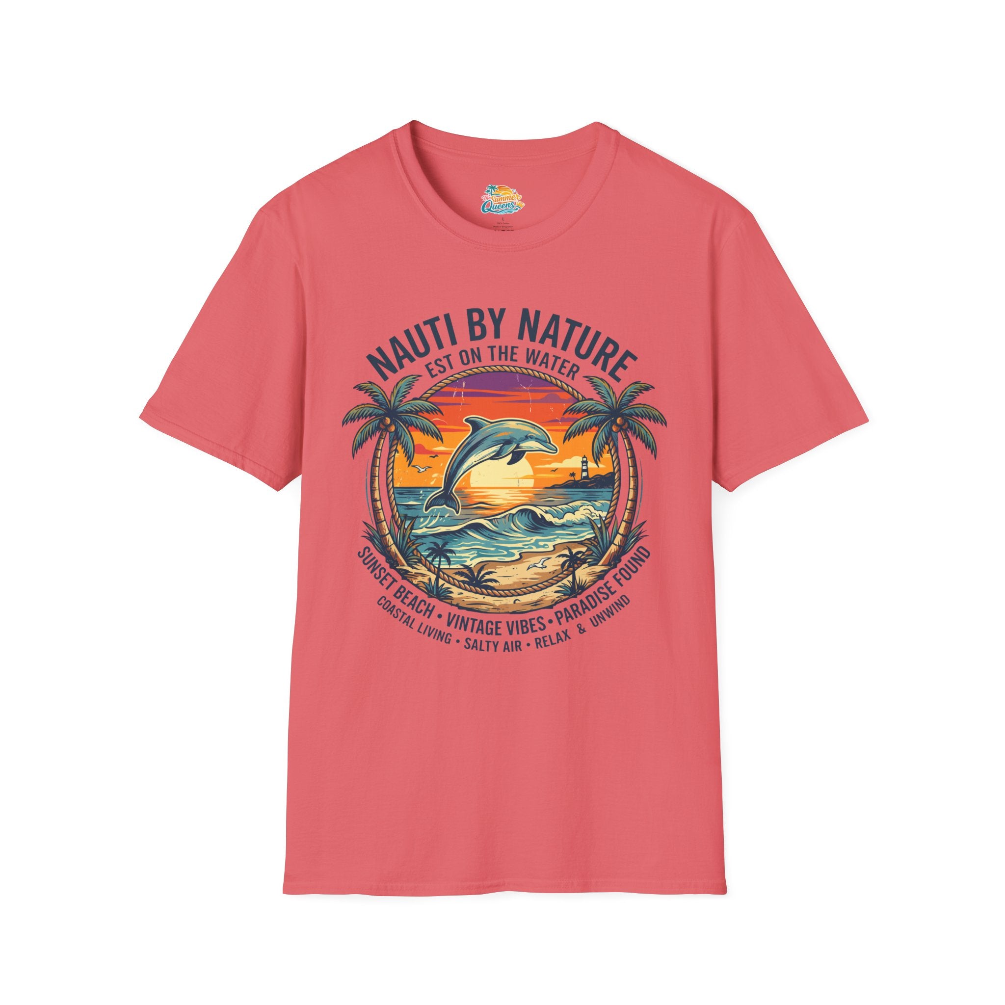 Nauti By Nature EST On The Water - Dolphin Sunset T-Shirt