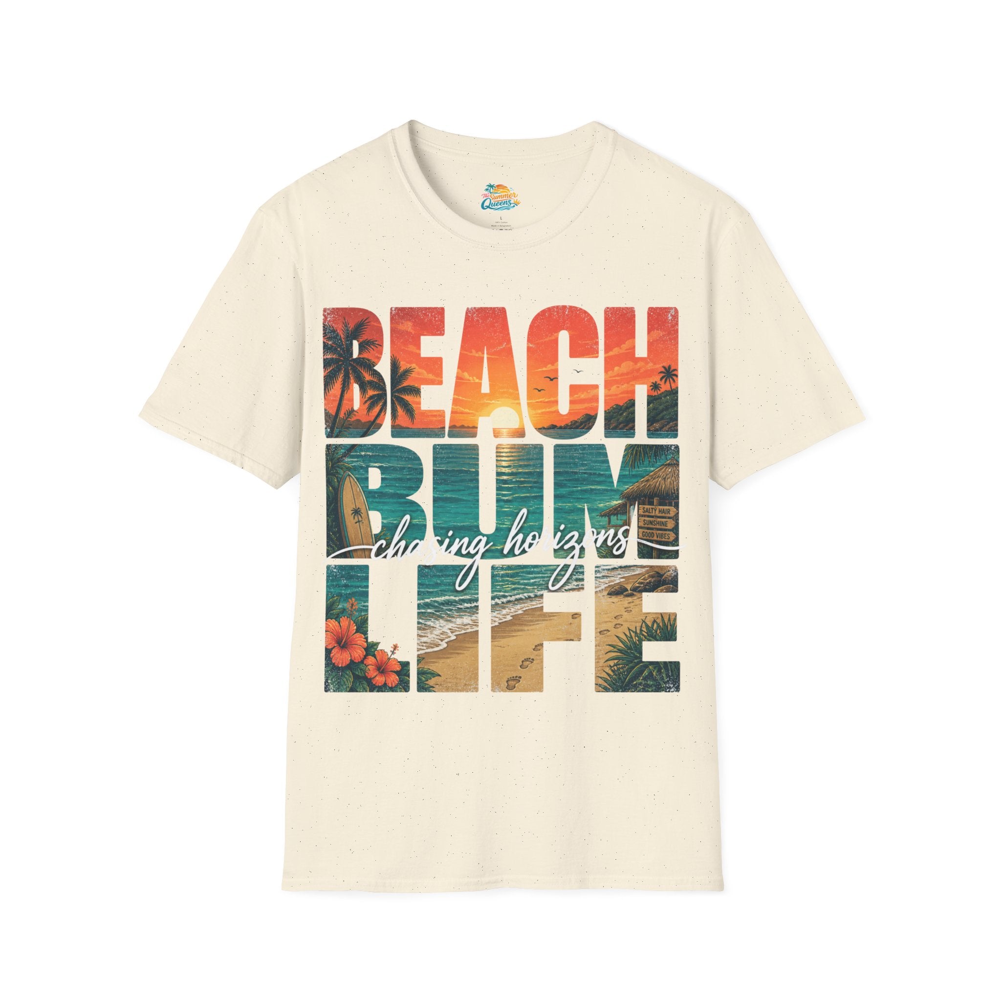 Beach Bum Life T-Shirt – Tropical Surfing Vacation Graphic Tee