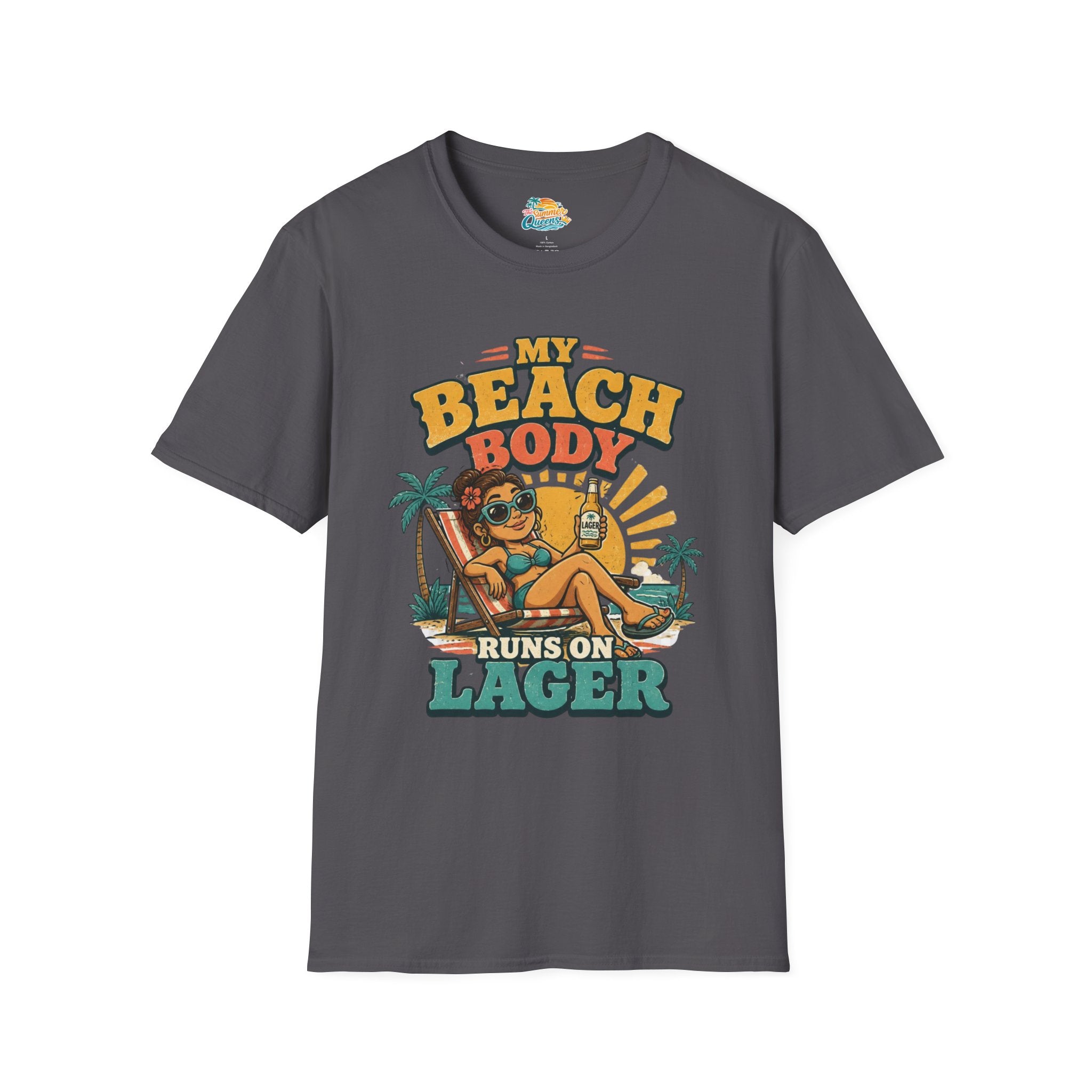 My Beach Body Runs on Lager T-Shirt
