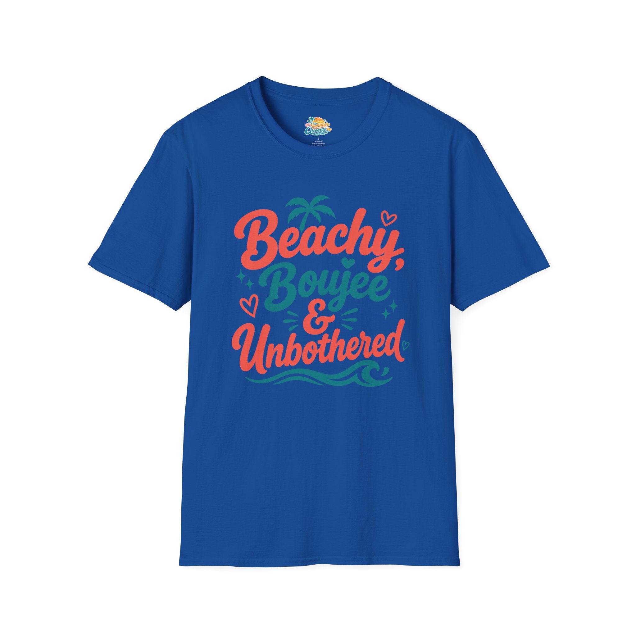 Beachy, Boujee & Unbothered T-Shirt — Tropical Summer Graphic Tee