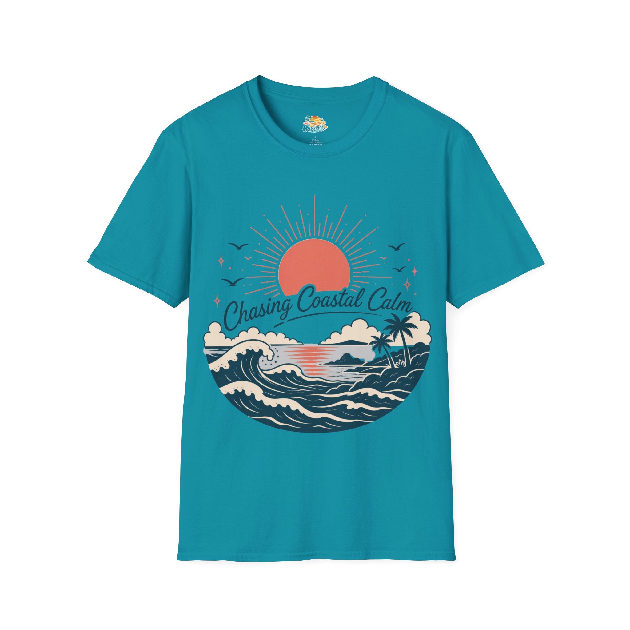 Chasing Coastal Calm Sunset Surf T-Shirt