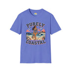 Purely Coastal Queen T‑Shirt — Vintage Beach Swim Graphic