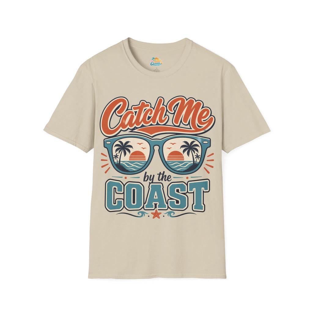 Catch Me by the Coast T-Shirt — Retro Sunglasses Beach Graphic Tee
