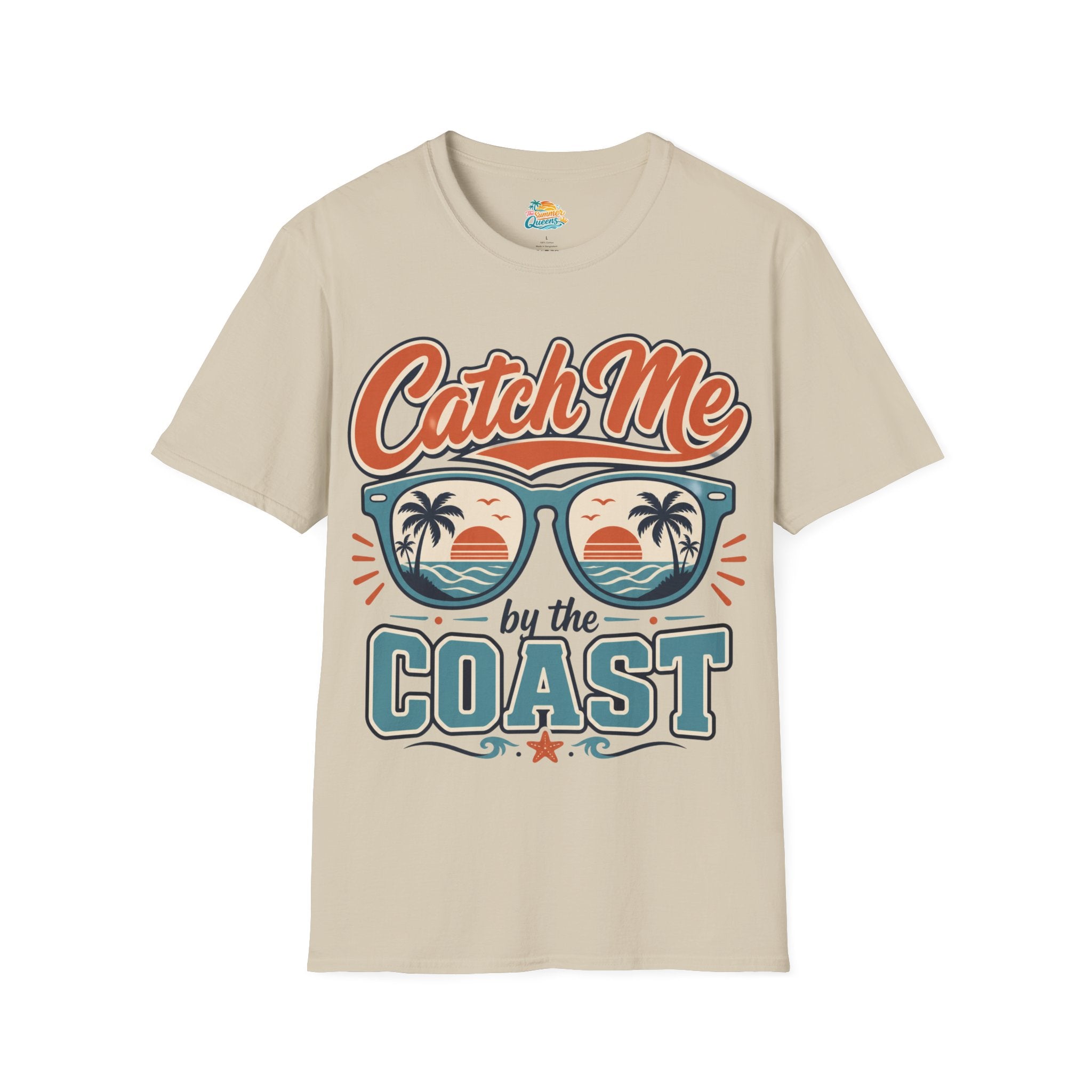 Catch Me by the Coast T-Shirt — Retro Sunglasses Beach Graphic Tee