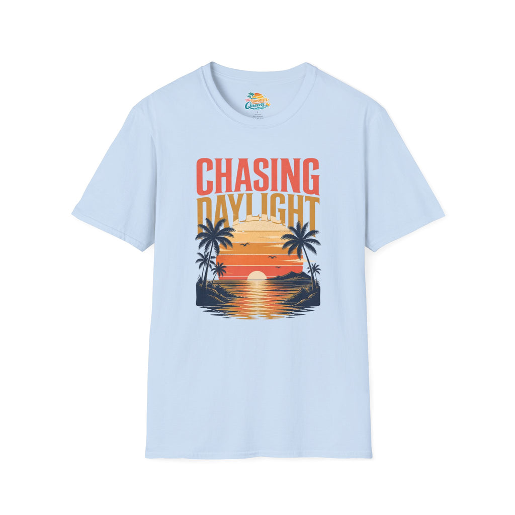 Chasing Daylight Sunset Beach T-Shirt