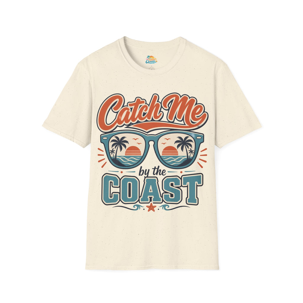 Catch Me by the Coast T-Shirt — Retro Sunglasses Beach Graphic Tee