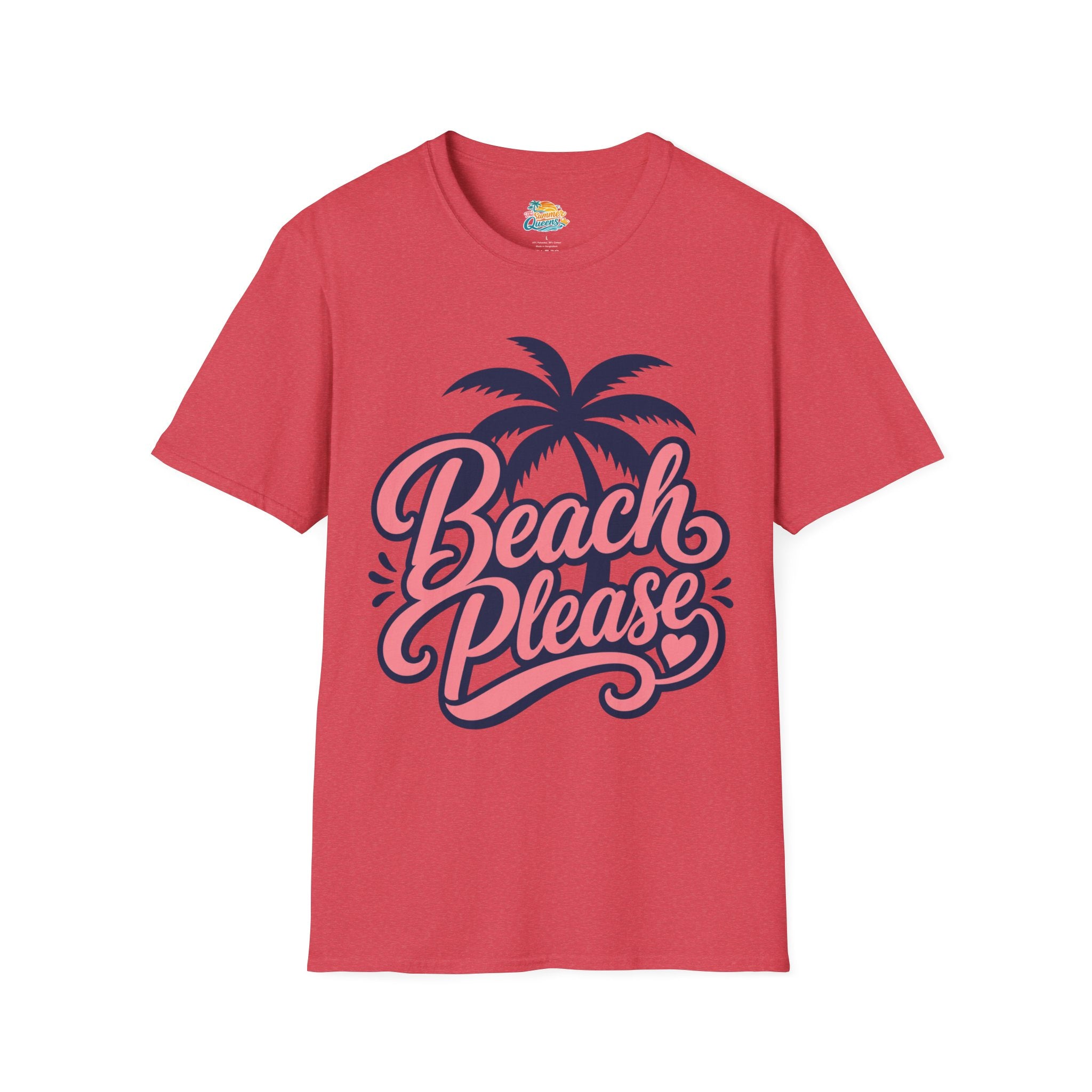 Beach Please T-Shirt — Retro Palm Tree Graphic Tee